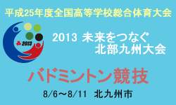 平成25年度全国高等学校総合体育大会バドミントン競技大会